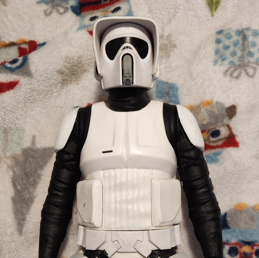 Elite Trooper Action Figure with White and Black Armor